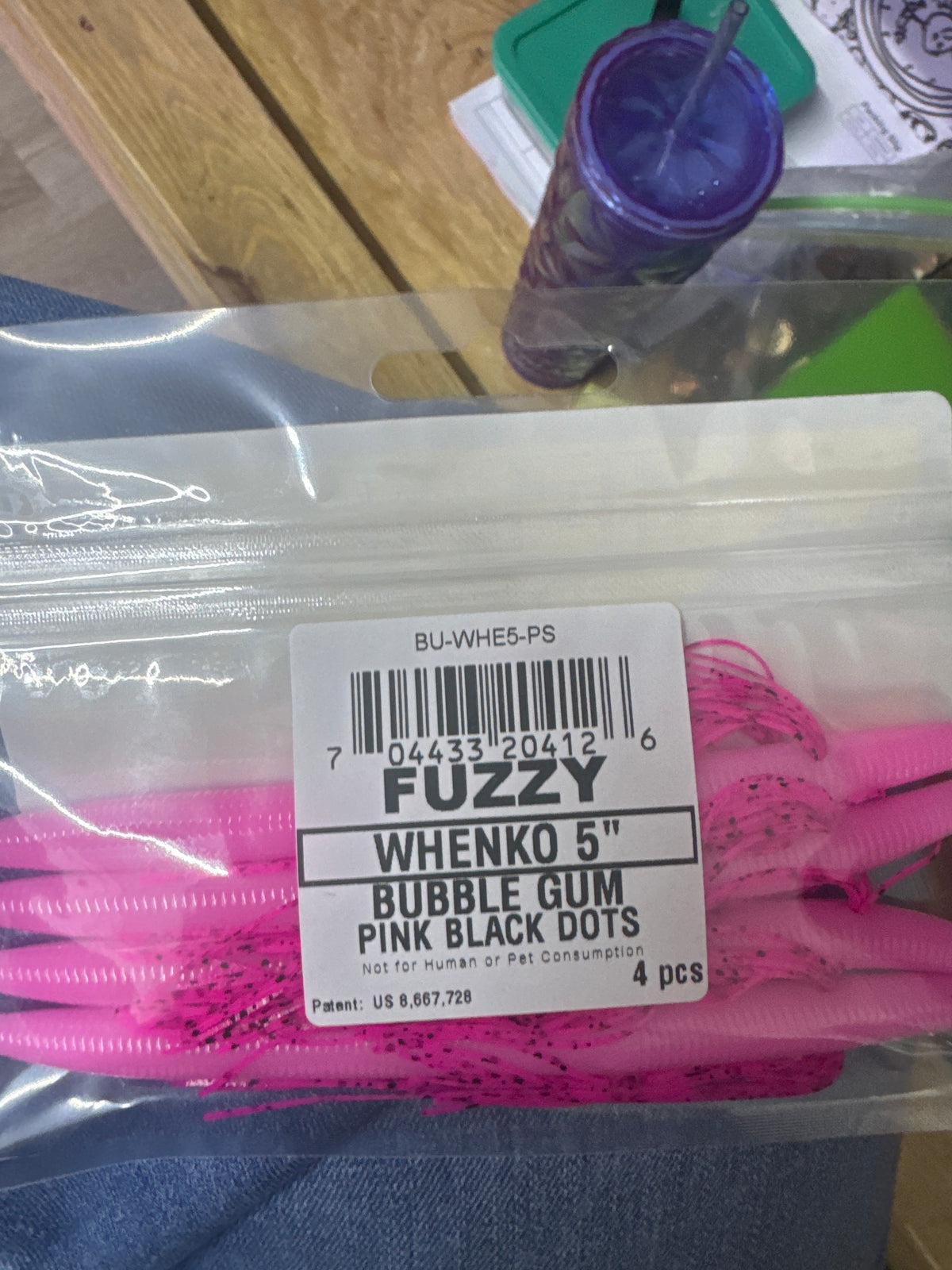 Tight Lines Whenko 5” Bubble Gum Pink Black Dots