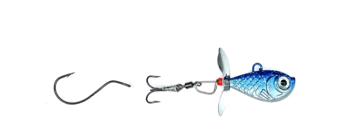 WalleyeNation Death Jig, 1/4oz Blue Shinr