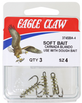 Eagle Claw - EA 2X Trb Soft Bait/Spring #6 Bronze 3pk