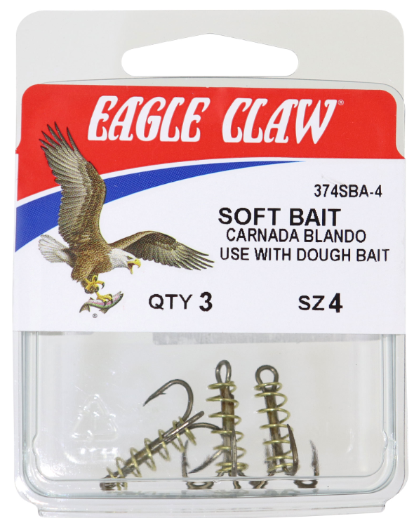 Eagle Claw - EA 2X Trb Soft Bait/Spring #6 Bronze 3pk