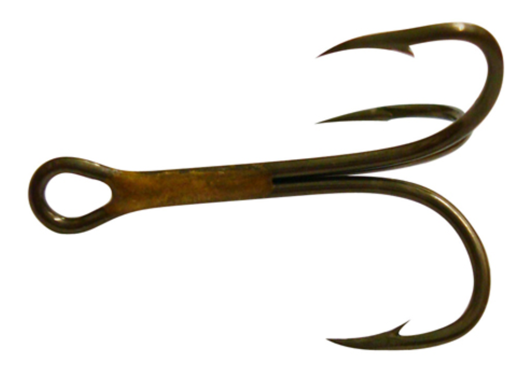 EA 2X Treble Reg Shank CP #12 Bronze 5pk