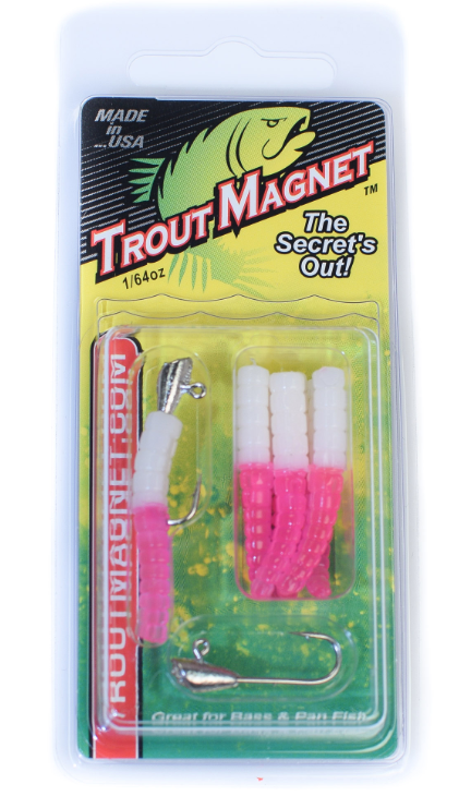 Leland Trout Magnet 1/64oz White/Pink 9pk