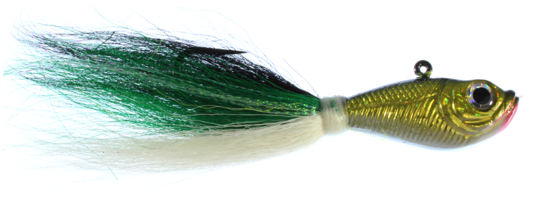 Spro Bucktail Jig 1/2oz Green Shad 1pk