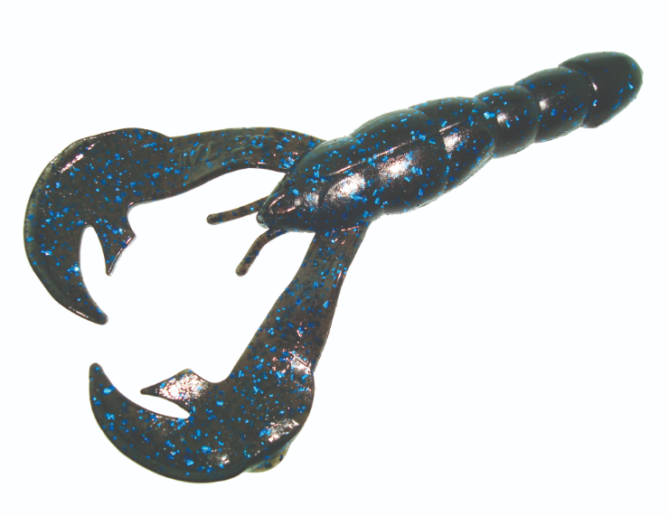 Strike King RageCraw 4'', Black Blue Flake 7pk