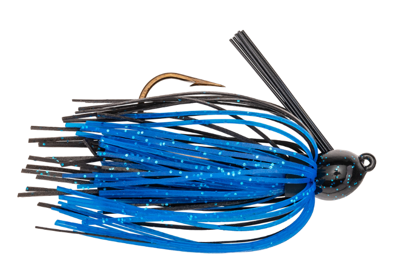 Strike King Bitsy Bug Jig, 1/8oz Black/Blue