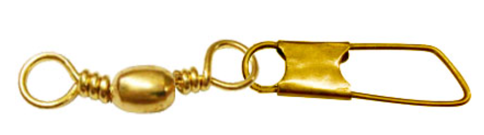 EA Barrel Swivel/Safety Snap #3 Brass 4pk