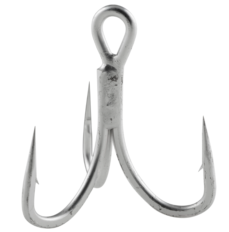 Owner STX58 Treble Hook, Size 1 Chrome 6pk