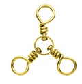 EA 3-Way Swivel, 1/0 Brass 2pk
