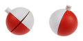 E-Z On Bobber 1.5” Red/White 2pk.