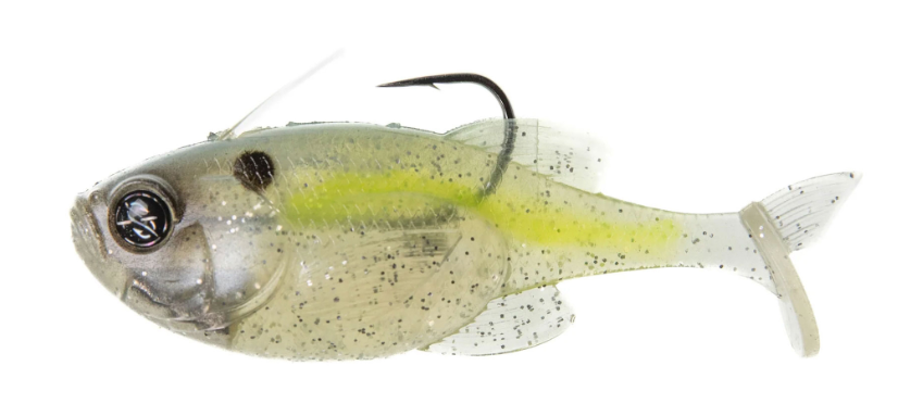 Googan Guppy, 3.8'' Pearl Shad 1pk