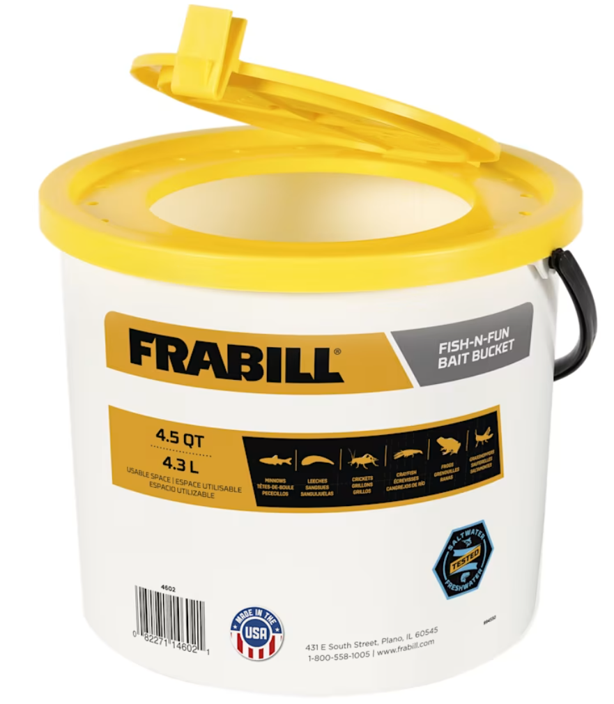 Frabill Fish-N-Fun Bait Bucket 4.5qt.