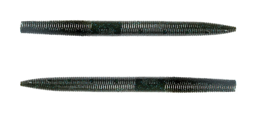 Googan lunker log 5” 8pk Green Pumpkin Blue