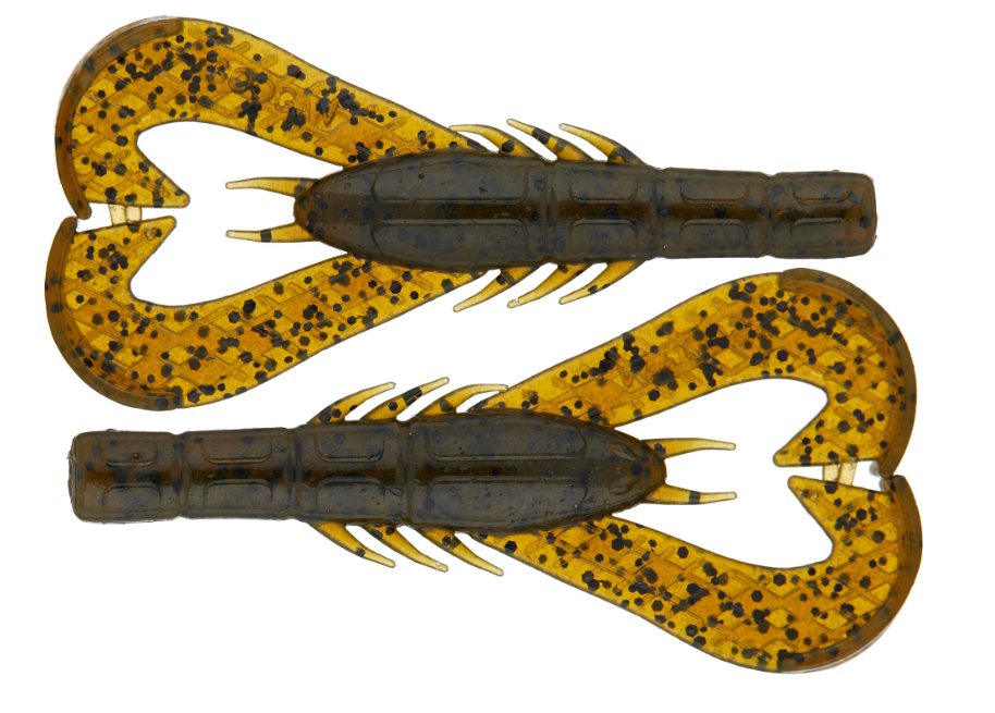 Googan Krackin' Craw, 4'' Green Pumpkin 7pk