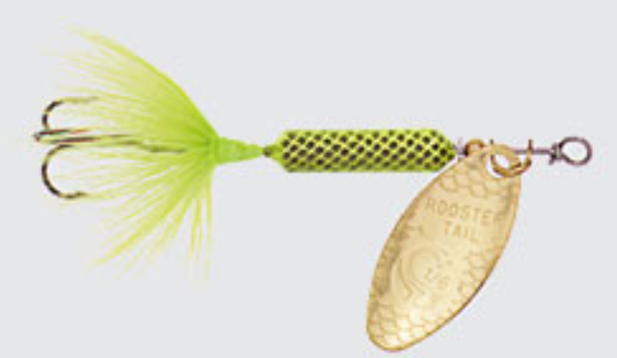 Yakima Rooster Tail, 1/16oz Swing Gold; Cht