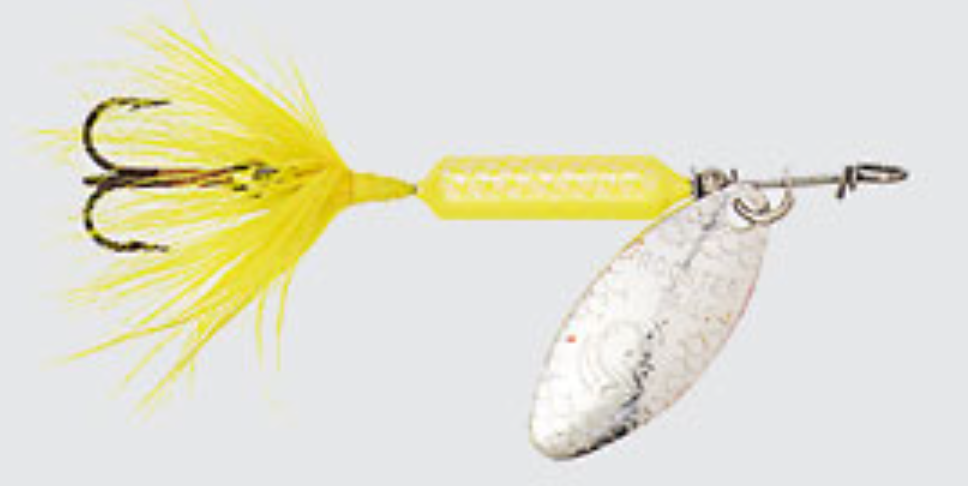 Yakima Rooster Tail, 1/8oz Swing Silver; Yellow