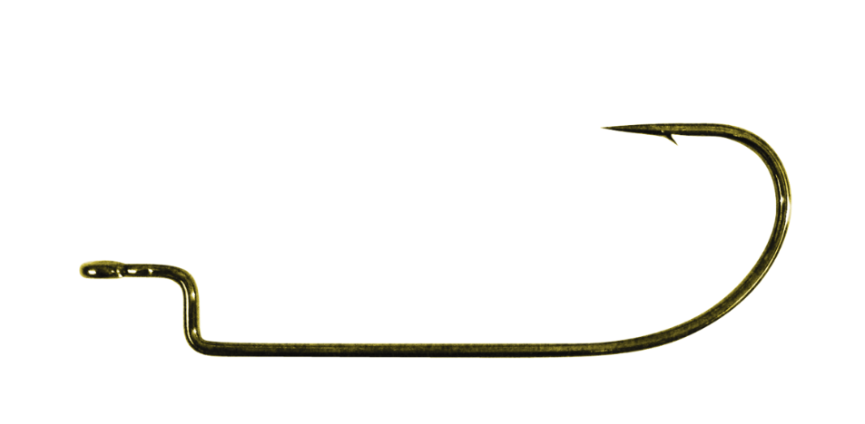 Gamakatsu Worm Offset, 2/0 Bronze 6pk