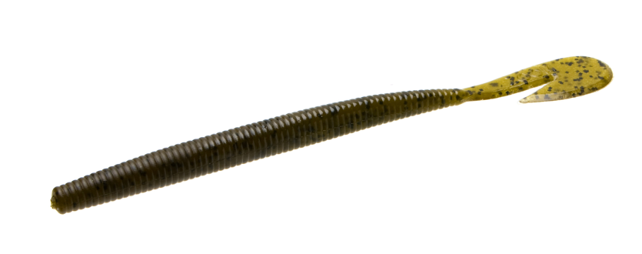 Zoom U-V Speed Worm 6'', Green Pumpkin 15pk