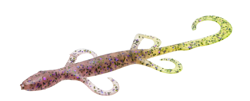 Zoom Lizard 6'', Cotton Candy/Chart 9pk
