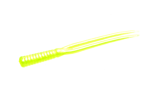 Zoom Split Tail Trailer 4'', Chartreuse Pearl 20pk