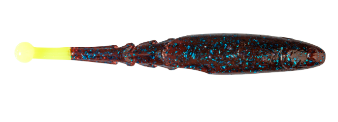 Z Man Big BallerZ 4'' Plum/Chartreuse Tail 5pk