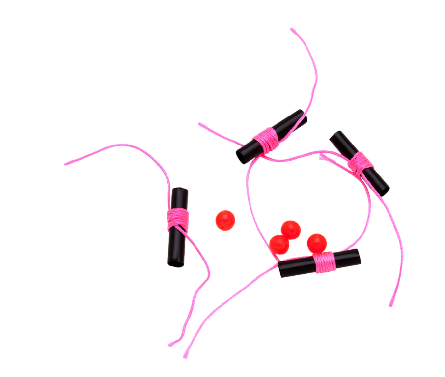 Thill Bobber Stops Beads Hot Pink 1 100pk