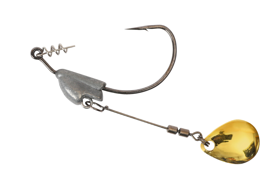 Owner Flashy Swimmer 1/8oz 1/0 Gold 2pk