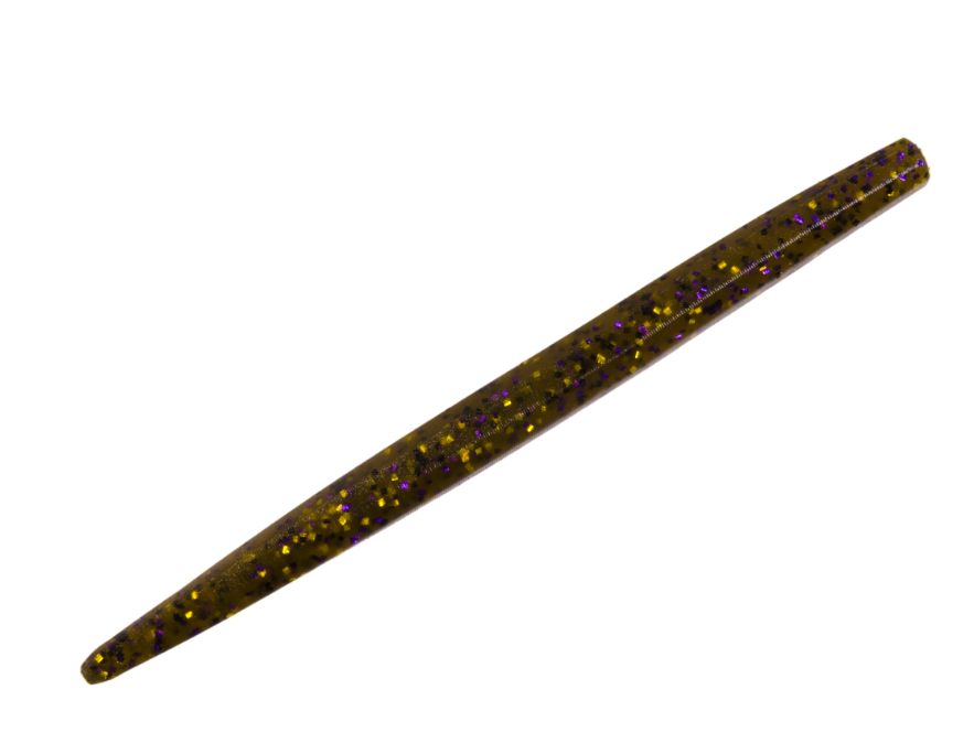 Strike King Ocho 5" Stick Bait Green Pumpkin Purple & Gold
