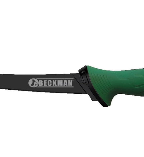 Beckman Filley Knife; Sheath 7'' Green Handle