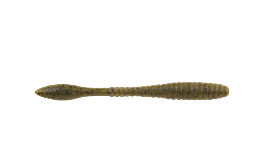 Berkley PB MxSc Flat Worm 4.5'' Green Pumpkin 8pk