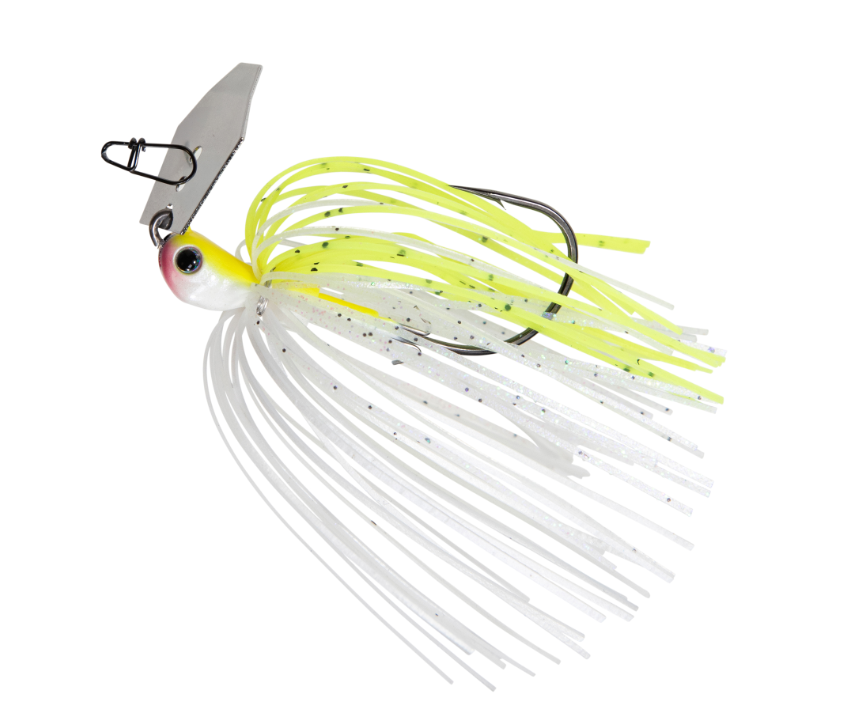 Chatterbait Jackhammer: Baby 1/4oz Chartreuse/White 1pk