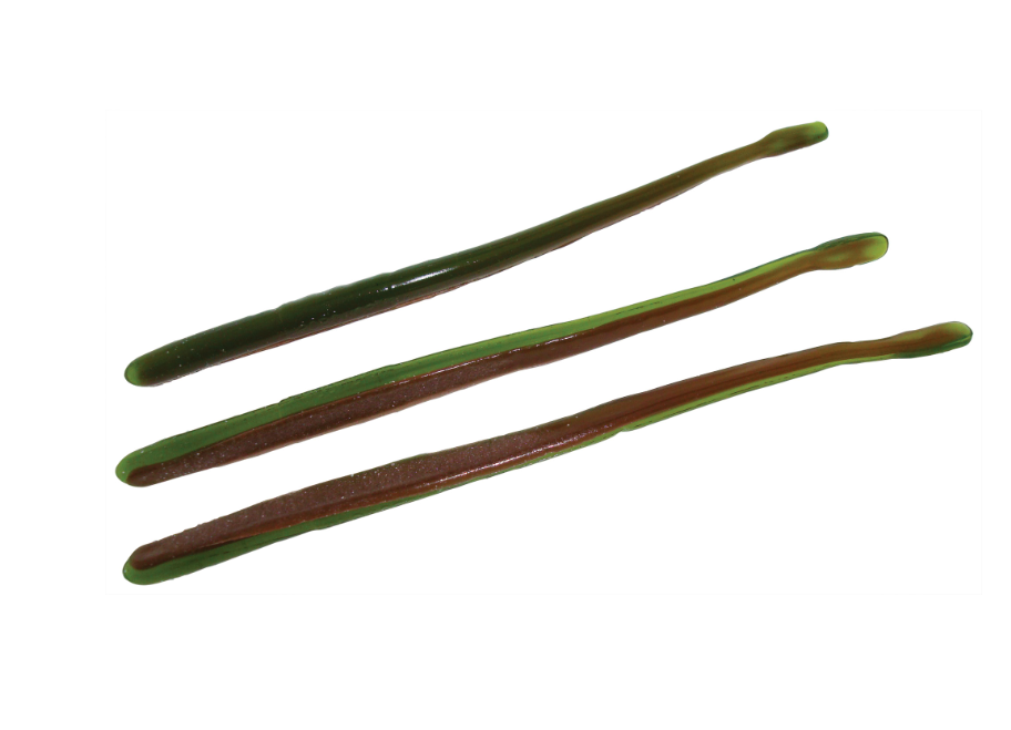 Roboworm Straight Tail Worm, 6'' Green Weenie 10pk