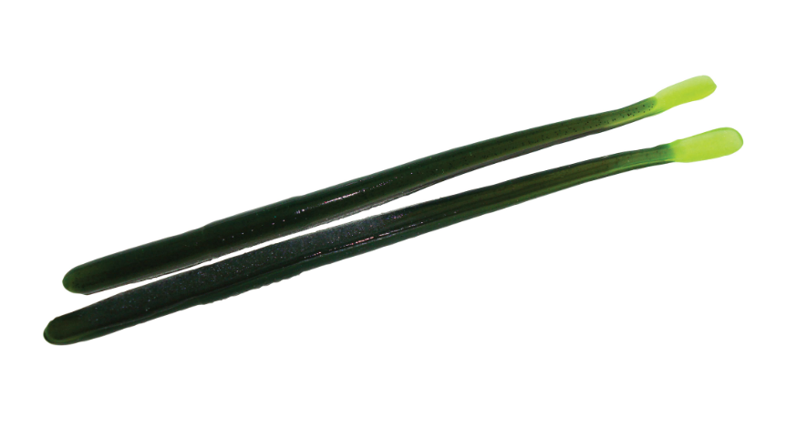 Roboworm Straight Tail Worm 6'' Mean Green 10pk