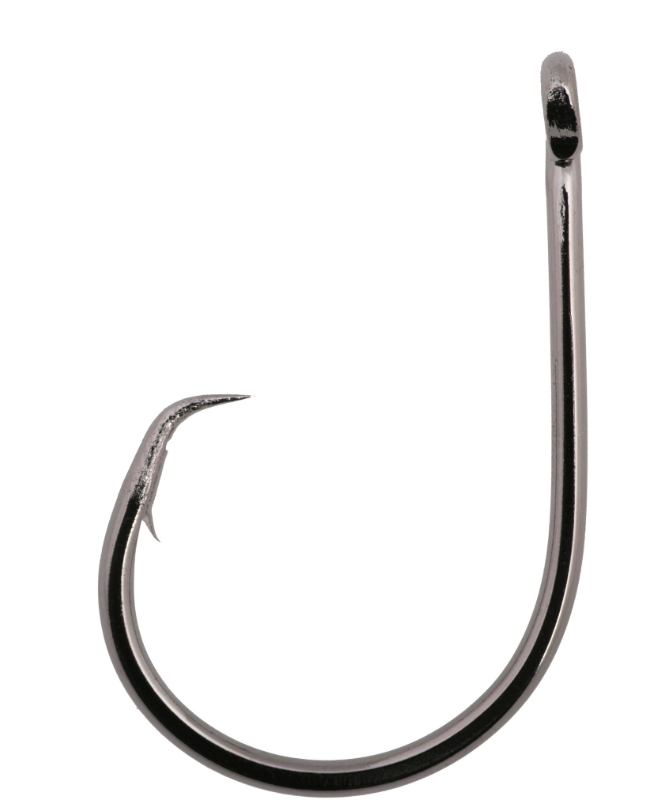 Owner SSW InLine Circle, Size 8/0 Black Chrome 5pk