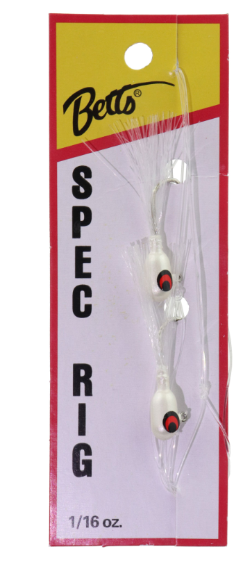 Betts Spec Rig 1/16oz White/White 2pk