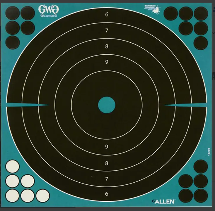 ALLEN ADHESIVE SIGHT-IN TARGET GWG SPLASH 12in 5pk