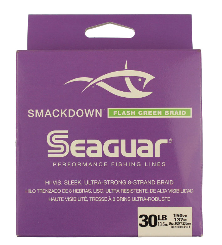 Seaguar Smackdown Braid 150 yd  Flash Green  10 lb