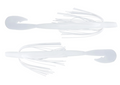 TIGHT LINES UV FUZZY BOOGIE WORM 6" WHITE