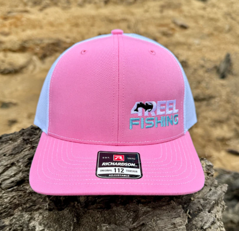 4REEL Pink & White Mesh Snapback