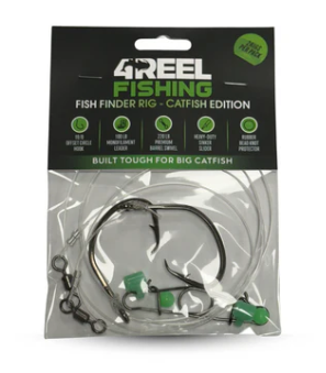 4REEL Fish Finder Rig - Catfish Edition (2 Pack) 10/0